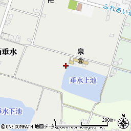兵庫県加東市西垂水周辺の地図