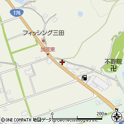 兵庫県三田市加茂216周辺の地図