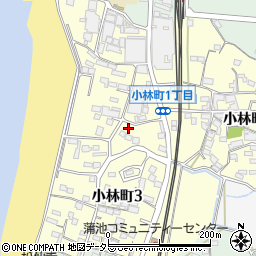 愛知県常滑市小林町周辺の地図