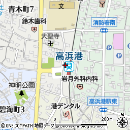 高浜港駅周辺の地図