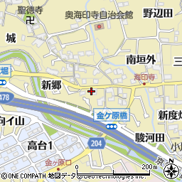 京都府長岡京市奥海印寺火ノ尾12周辺の地図