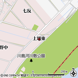 愛知県安城市川島町上堤東周辺の地図