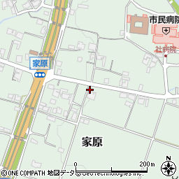 兵庫県加東市家原180周辺の地図