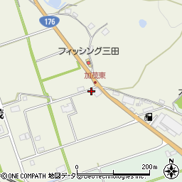 兵庫県三田市加茂217周辺の地図