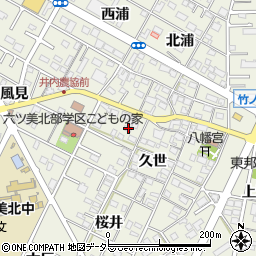 愛知県岡崎市井内町久世33周辺の地図
