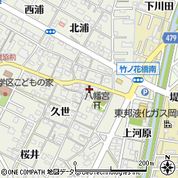 愛知県岡崎市井内町久世57-2周辺の地図