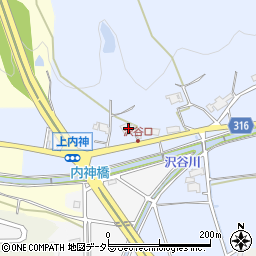 兵庫県三田市中内神262周辺の地図