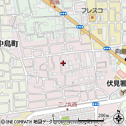 京都府京都市伏見区向島二ノ丸町26周辺の地図