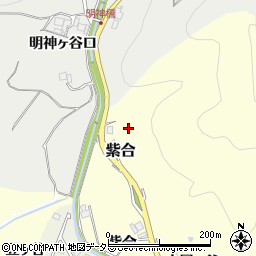 兵庫県猪名川町（川辺郡）紫合（際目谷）周辺の地図