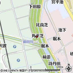 愛知県知多郡阿久比町椋岡角平芝周辺の地図