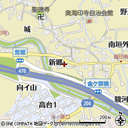 京都府長岡京市奥海印寺新郷12周辺の地図