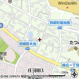 愛知県岡崎市羽根町大池149周辺の地図