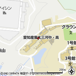 愛知産業大学三河高等学校周辺の地図