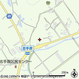 兵庫県三田市志手原368周辺の地図