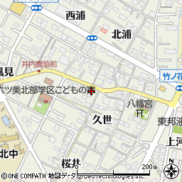 愛知県岡崎市井内町久世35周辺の地図