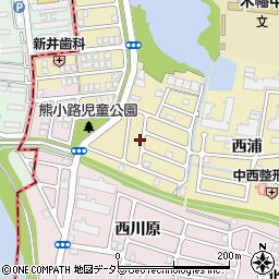 京都府宇治市木幡熊小路周辺の地図