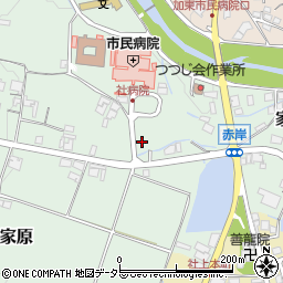 兵庫県加東市家原83周辺の地図