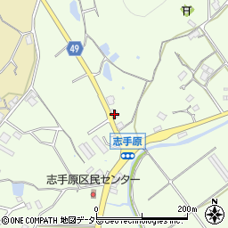 兵庫県三田市志手原518周辺の地図