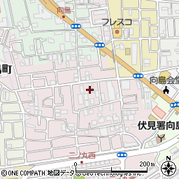 京都府京都市伏見区向島二ノ丸町42周辺の地図