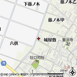 愛知県岡崎市土井町城屋敷25-4周辺の地図