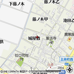 愛知県岡崎市土井町城屋敷12周辺の地図