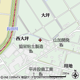 愛知県安城市東端町大坪64-2周辺の地図
