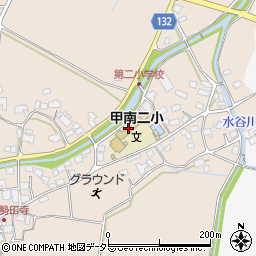 甲賀市立甲南第二小学校周辺の地図