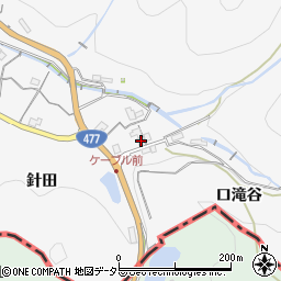 兵庫県川西市黒川針田6周辺の地図