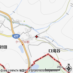 兵庫県川西市黒川針田6-4周辺の地図
