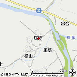 愛知県岡崎市樫山町庄野5周辺の地図