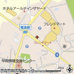 滋賀県甲賀市甲南町竜法師376周辺の地図