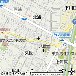 愛知県岡崎市井内町久世5周辺の地図