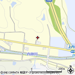 兵庫県三田市上内神23周辺の地図