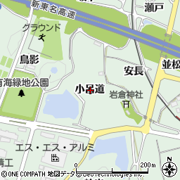 愛知県新城市有海小呂道周辺の地図