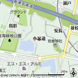 愛知県新城市有海（小呂道）周辺の地図