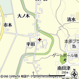 愛知県新城市大宮平田24周辺の地図