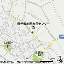 深伊沢地区市民センター周辺の地図