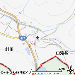 兵庫県川西市黒川針田15周辺の地図