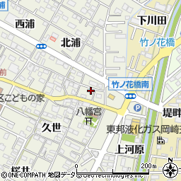 愛知県岡崎市井内町久世2-1周辺の地図