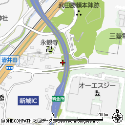 愛知県新城市八束穂上ミウチヒラ周辺の地図