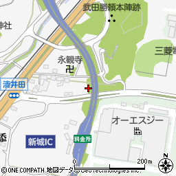 愛知県新城市八束穂（上ミウチヒラ）周辺の地図
