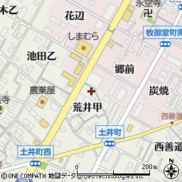 愛知県岡崎市土井町荒井甲12周辺の地図