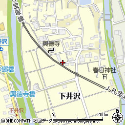 兵庫県三田市下井沢58周辺の地図