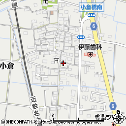 三重県四日市市楠町小倉737-6周辺の地図