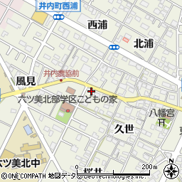 愛知県岡崎市井内町久世26周辺の地図