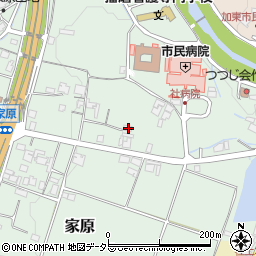 兵庫県加東市家原161-2周辺の地図