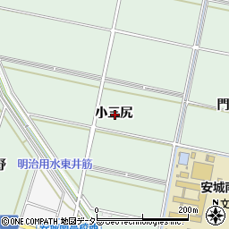 愛知県安城市桜井町小三尻周辺の地図