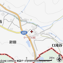 兵庫県川西市黒川針田12周辺の地図