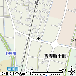 兵庫県姫路市香寺町土師1105周辺の地図