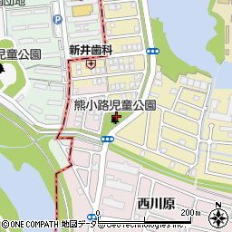 熊小路児童公園周辺の地図